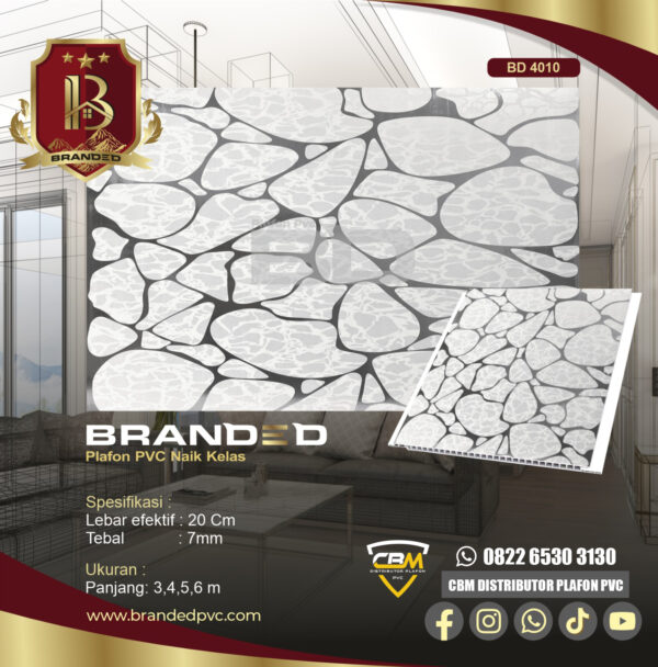 Branded Pvc BD 4010 / 6 Meter