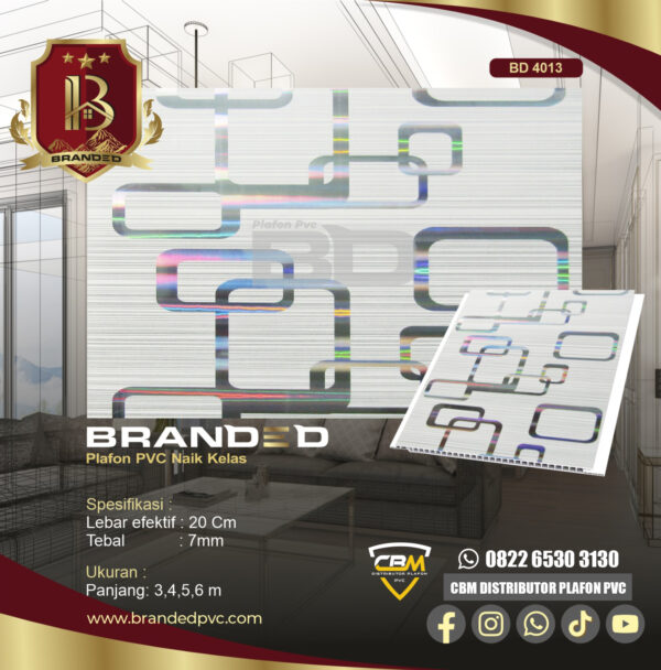 Branded Pvc BD 4013 / 6 Meter